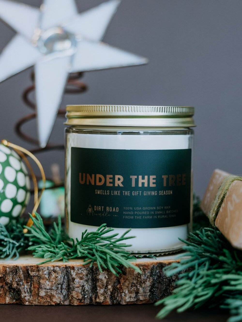 NWT Dirt Road Candle Co. "Under the Tree" Soy Wax/Cotton Wick Candle